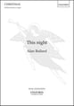 This Night SATB choral sheet music cover